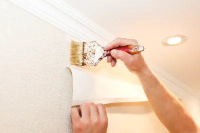 Pose de papier peint à Belmont-Bretenoux — revêtements muraux et toiles de verre